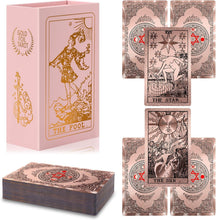 Cargar imagen en el visor de la galería, Tarot Rider Gold, 78 Cards with Guide Book (En inglés)