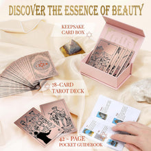 Cargar imagen en el visor de la galería, Tarot Rider Gold, 78 Cards with Guide Book (En inglés)