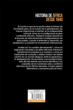 Cargar imagen en el visor de la galería, Historia de África desde 1940: El pasado del presente | Frederick Cooper
