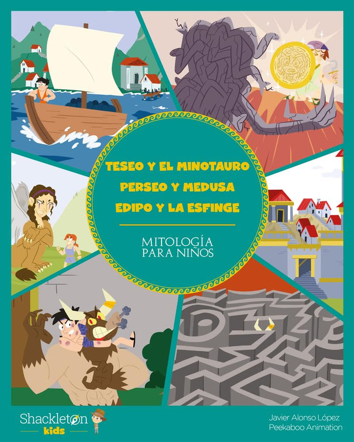 Teseo y el Minotauro, Perseo y Medusa, Edipo y la Esfinge: Mitología para Niños |  Javier Alonso López