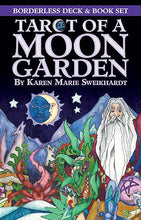 Cargar imagen en el visor de la galería, Tarot Of A Moon Garden Borderless Deck &amp; Book Set | Karen Marie Sweikhardt
