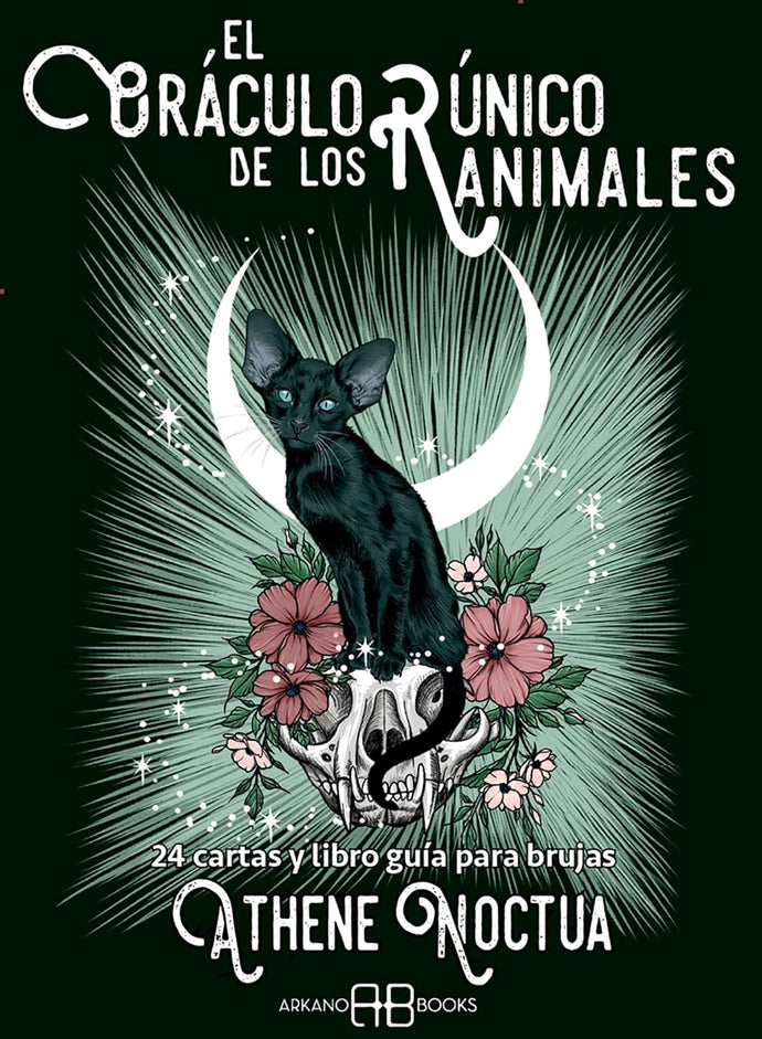 El Oráculo Rúnico de los Animales, 24 cartas y libro guía | Athene Noctua