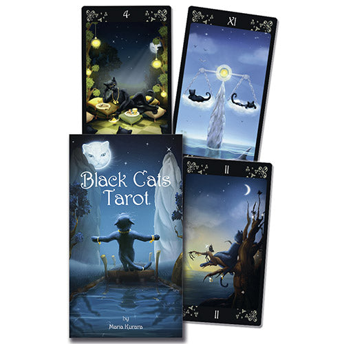 Black Cats Tarot Deck | María Kurara