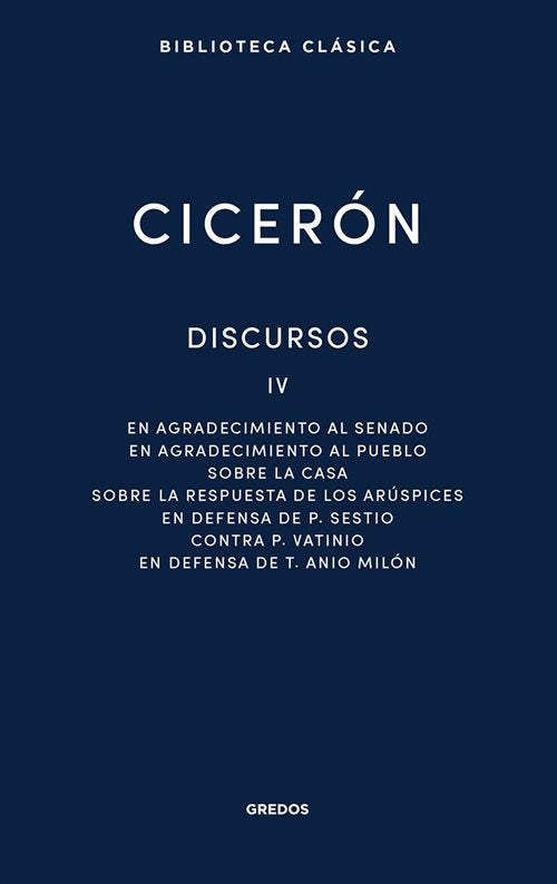 Discursos Vol. IV | Cicerón