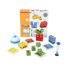 Cargar imagen en el visor de la galería, Juego Educativo de Cubos de Expresiones de Madera con Timbre
